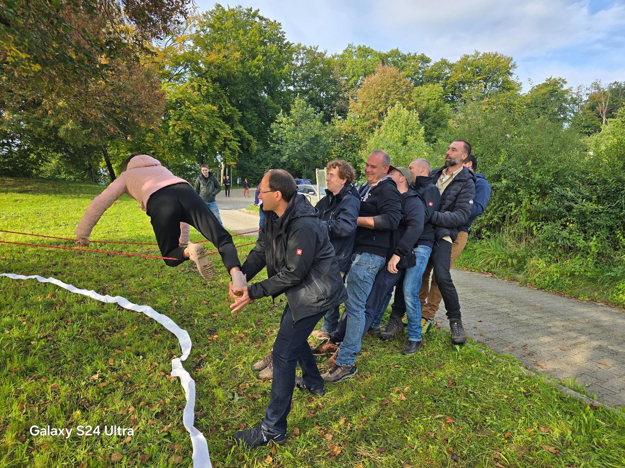 Teamübung im Startweekend